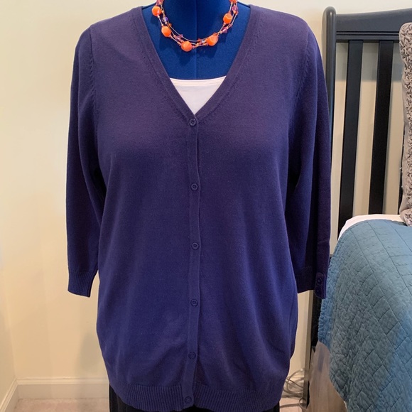Only Necessities Half Sleeve Button Detail Sweater - Picture 1 of 5